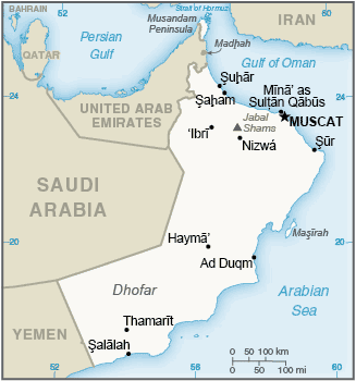 Oman FACtBOOK MAP